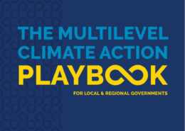 Cover page of the Multilevel Climate Action Playbook